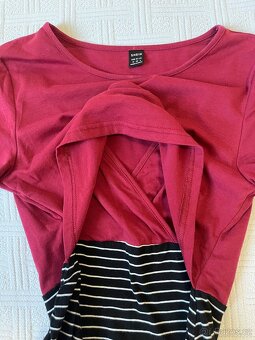 Kojící a těhotenské šaty v.38– jako nové, velmi pohodlné - 3