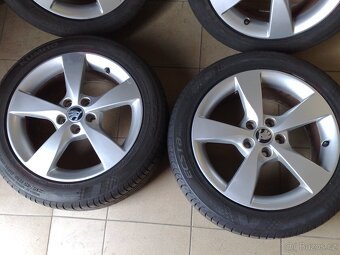 alu kola skoda 5x100 r16 original škoda 215/45/16 - 3