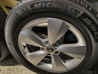 ALU kola Škoda Kodiaq 5x112 r17 Originál,NOVÉ 99% Michelin - 3
