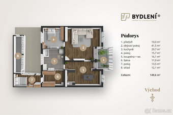 3P Bydlení - Prodej rodinného domu 180 m², pozemek 348 m², M - 3
