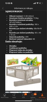 XL 180x200 ohrádka pro miminka + oboustranná podložka - 3