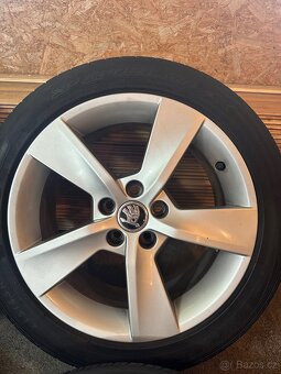 ALU Kola ŠKODA 5x100 R16 ALORE Letní Pneu 215/45/16 - 3