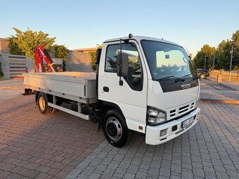 Isuzu NPR- 2010 - valník + hydraulická ruka - 3.0d 110kW - 3