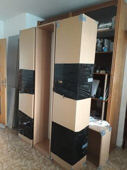 Ložnice komplet (skříně, postel, rošt, matrace) - 3