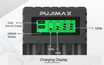 PUJIMAX® nabíječka baterií 4 x AA/AAA - NOVÁ - 3
