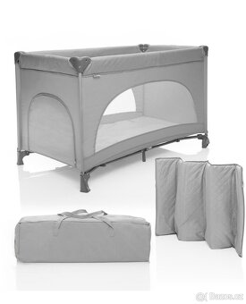 Cestovní postýlka ZOPA Lely Silver Grey - 3