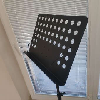 Stojan na noty  vidaXL černý ocel velký- Nový jen vybalený. - 3