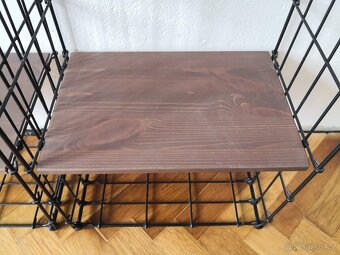 2x IKEA GULLHULT 30x40 Nástěnná police, černá/borovice - 3