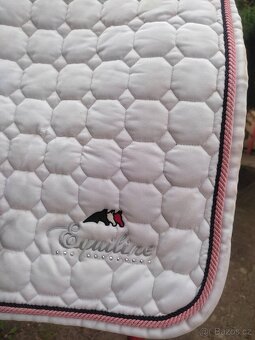 Bílé drezurní dečky, equiline, eskadron cottonka - 3