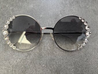 FENDI 58MM Oversized Round Swarovski Crystal Sunglasses. - 3