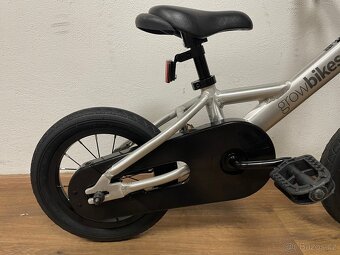 Dětské kolo Growbikes 12” stříbrné - 3