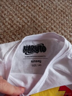 Triko bílé Naruto vel.140 TOP STAV - 3