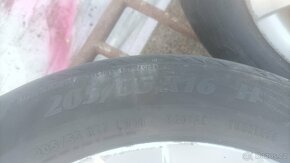 4x ALU R16 5x112 pneu 205/55/16 + rezerva 215/55/16 - 3