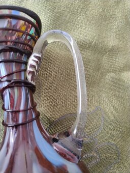 DESIGNOVÁ SKLENĚNÁ VÁZA / KARAFA - 3