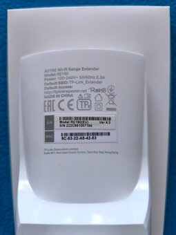 Extender Wi-Fi TP Link až 433Mbps (dual 2,4-5G)+Twist karta - 3