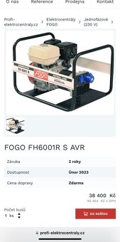 Elektrocentrála Fogo FH 6001 R AVR - 3