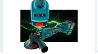 AKU úhlová bruska 125mm 18V + 2 x baterie 4 Ah (bez uhlíkový - 3