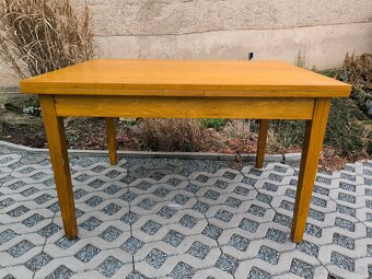 Retro jídelní rozkládací stůl Český nábytek n. p. - 3