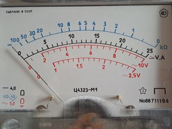 Sovětský analogový multimetr C4323-M1 - 3