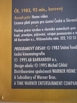 Tři Veteráni - AB Barrandov 1995 VHS videokazeta - 3