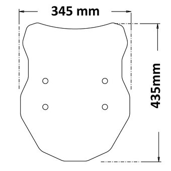 Suzuki DL 1050 V-Strom - plexi ISOTTA - 3