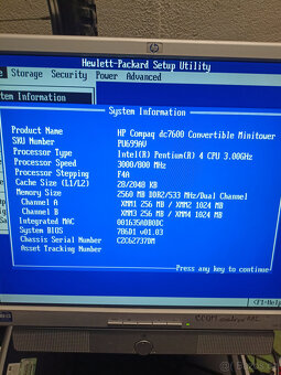 HP dc7600 - Pentium 4 - 3