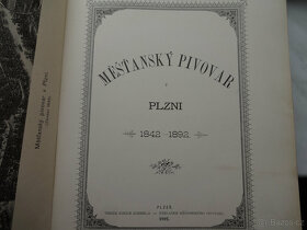 Pamětní kniha-spis Měšťanský pivovar Plzeň 1842-1892 - 3