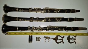 starý klarinet 3ks - 3