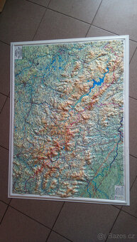 Plastická mapa Šumavy - 3