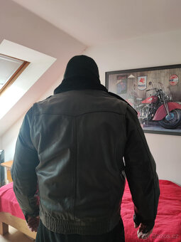 Kožená bunda policejní střih - 3
