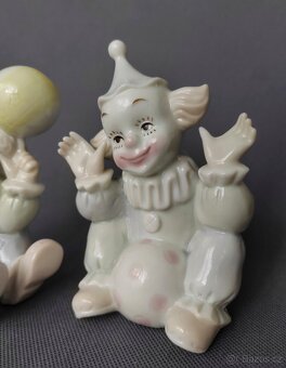 Porcelánová vintage sběratelská figurka soška klauna/šaška - 3