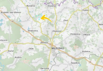 Prodej podílu 3/8 stavebního pozemku 438 m², Hrazany - 3