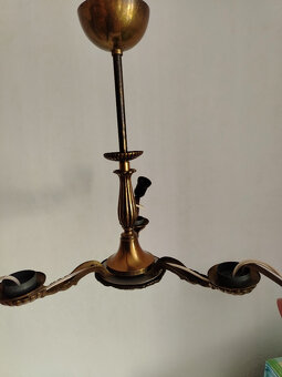 starý mosazný lustr - 3