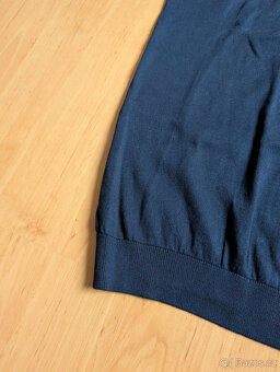 Navy polo tričko Burberry vel. M - 3