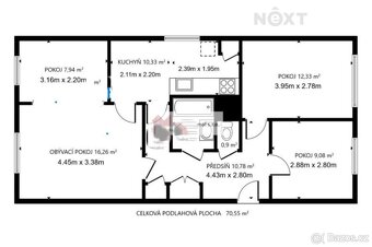 Prodej byt 3+1, 74㎡ - 3