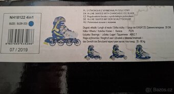 4v1 Dětské brusle lední a inline Nils Extreme - 3