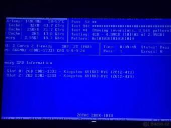 2x 2GB DDR3 Kingston 1333 (PC3-10600) 1.5V - 3