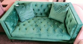 Krásná smaragdová sedačka - 3