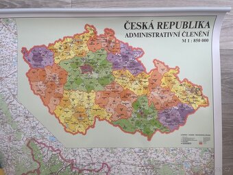 Nástěnná mapa ČR 199 x 124 cm - 3