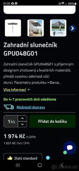 Nový slunečník/// rozměry u fotek - 3