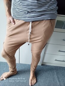 Harémky - nasrávačky - baggy sv. hnědé - 3
