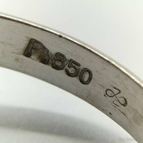 PLATINOVÝ DIAMANTOVÝ PRSTEN SE SAFÍREM 1.41 CT - 3