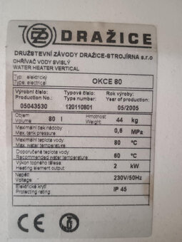 Bojler Dražice 80l - 3