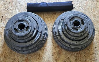 Kompletní posilovací set – stojan, lavice, osa + 157,5 kg - 3