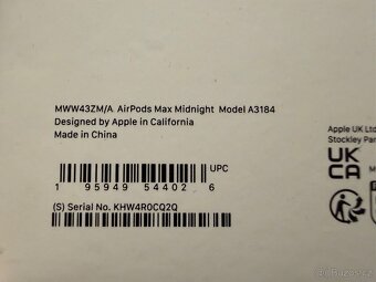 Airpods Max - inkoustové (modré), stav nových, záruka - 3
