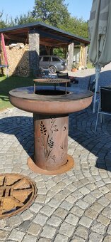 Venkovní, zahradní Gril corten - 3