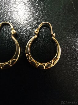 Staré zlaté náušnice. 8K - 3