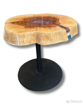 EPOXIDOVÝ STŮL VIOLIN - PRŮMĚR 44X50 CM - 3