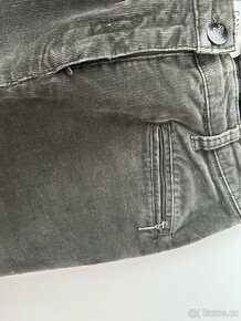 šedé manšestrové kalhoty - 3