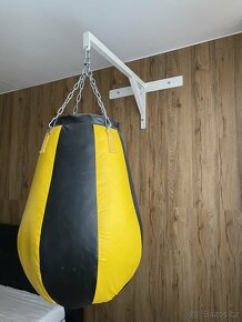 Boxerský pytel 60-80kg, nástěnný držák, řetěz na uchycení - 3